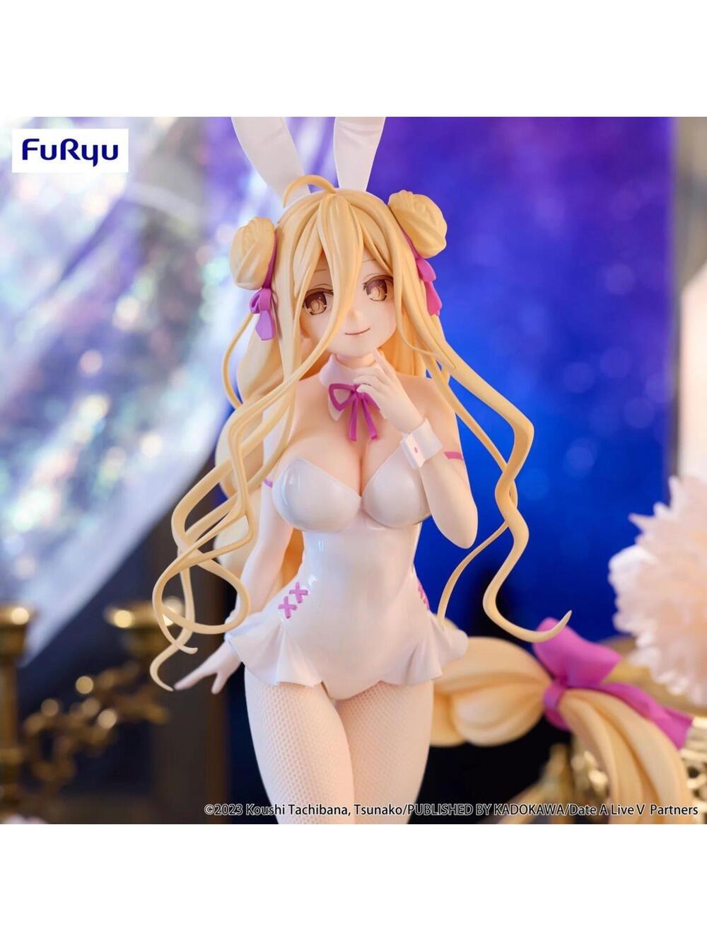 FuRyu Mukai Kyouno Date A Live V BiCute Bunnies Figure White Real Fabric Tights